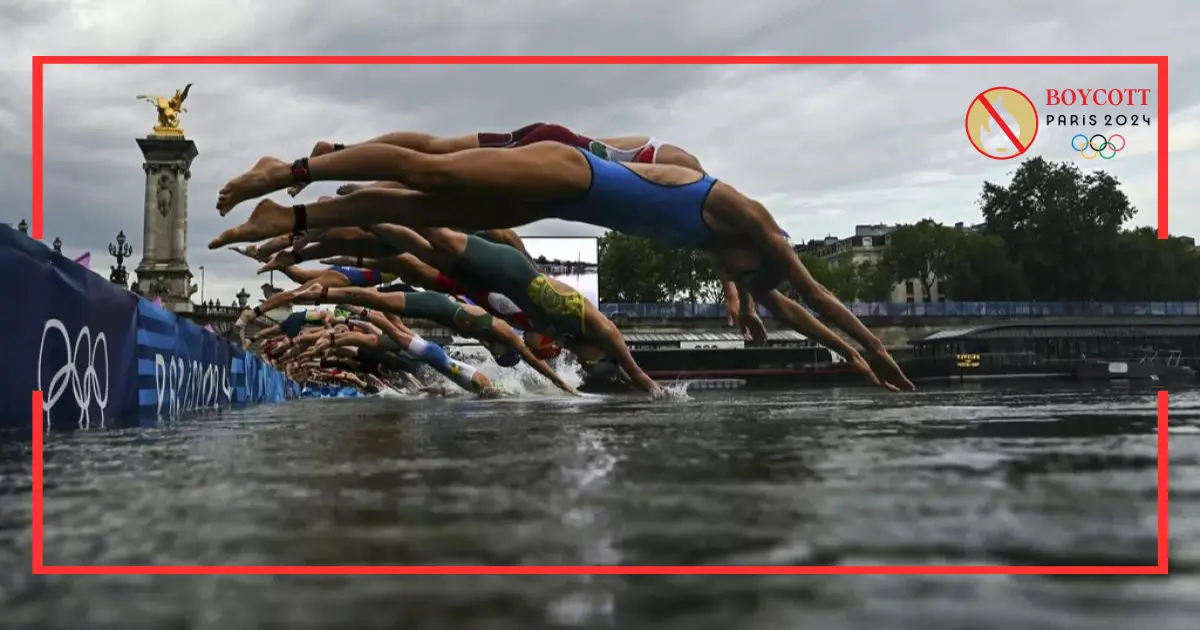 Olympic marathon swim test run abandoned due to Seine river pollution concerns